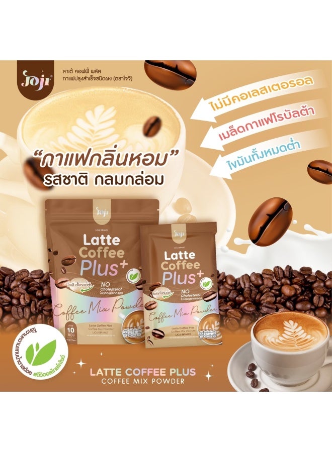 Joji Coffee Plus+ Instant Latte | Healthy Coffee Mix with Fiber & Plant Extract | Sugar-Free, No Trans Fat – 10 Stick Pack - Image 3