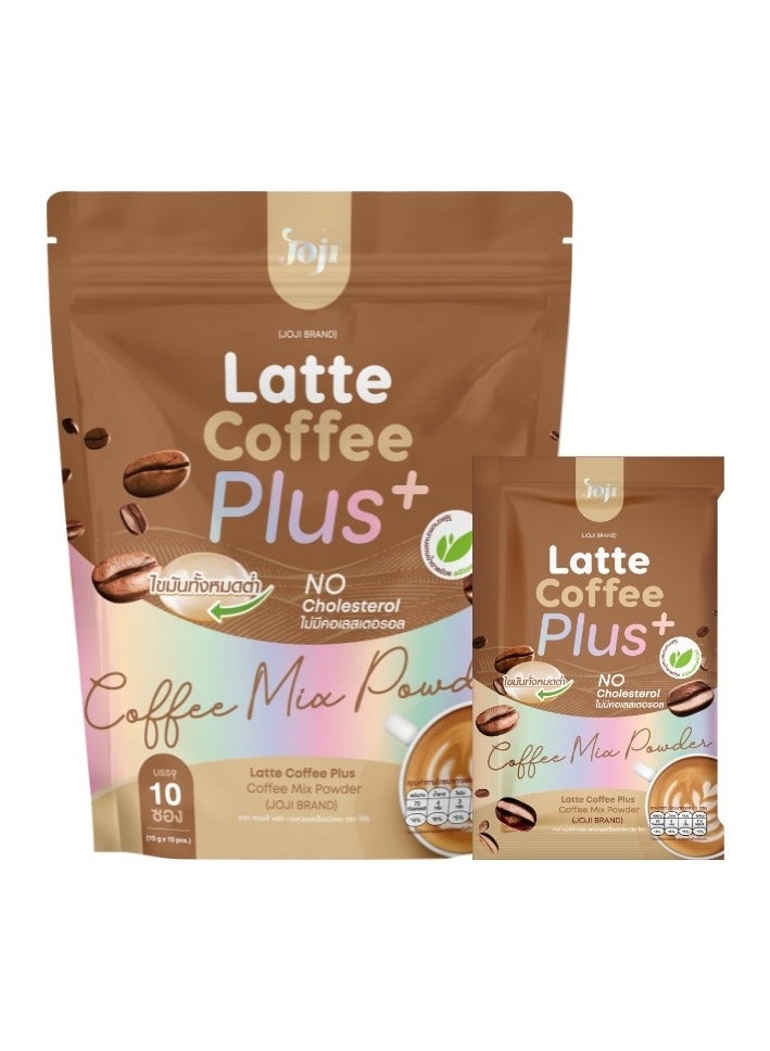 Joji Coffee Plus+ Instant Latte | Healthy Coffee Mix with Fiber & Plant Extract | Sugar-Free, No Trans Fat – 10 Stick Pack - Image 1