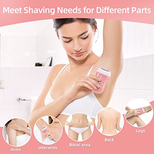 YHC Electric Razor for Women – Cordless Rechargeable Shaver for Legs, Underarms, and Bikini with Hypoallergenic Foil - Image 2
