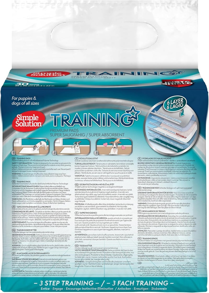 Simple Solution Puppy Training Pads 55x56cm - 30 Pieces - Image 2