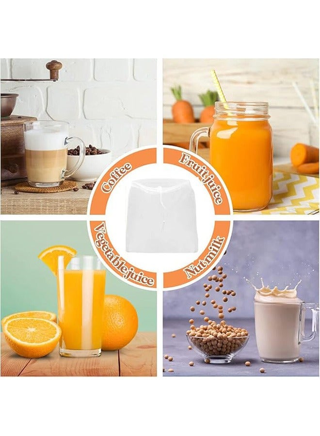 5 Pcs Quality Nut Milk Bags, Big 30X30 CM Commercial Grade， Reusable Almond Milk Bag, All Purpose Food Strainer Nylon Fine Mesh Bag for Straining Almond Nut Milk Coffee Juices Yogurt - Image 2