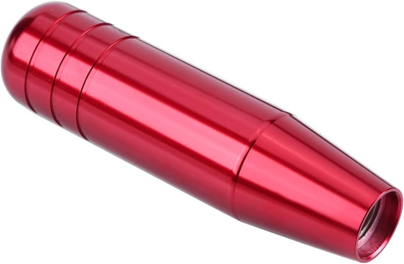 Universal Aluminum Alloy Car Gear Shift Knob Lever 13cm Black Red Blue for Luxury Fashionable Look (Red) - Image 1