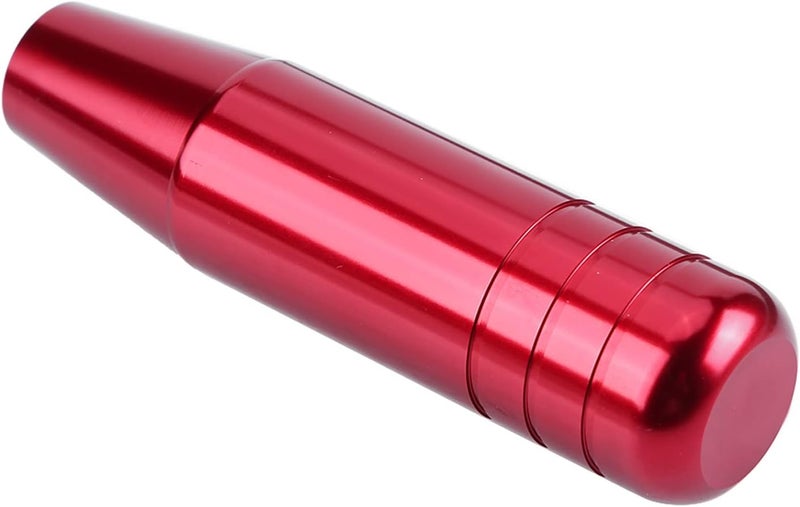 Universal Aluminum Alloy Car Gear Shift Knob Lever 13cm Black Red Blue for Luxury Fashionable Look (Red) - Image 2