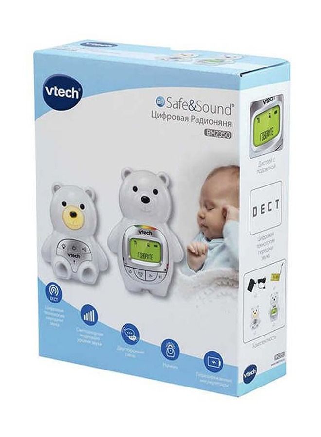 vtech Baby Bear Digital Audio Monitor - White - Image 4