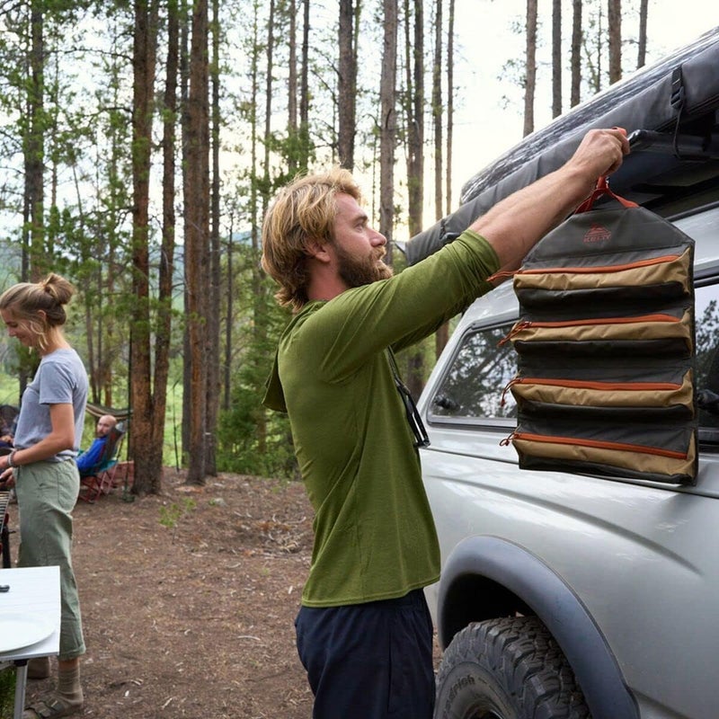 Kelty مجموعة تنظيم أدوات الطهي من كيلتي شيف رول مع جيوب بسحاب عميقة تخزين قابل لللف - Image 2