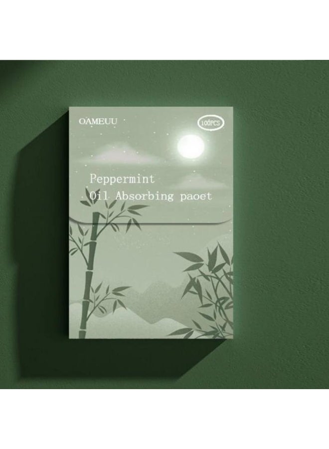 Generic 100pcs Matte Face Wipes - Oil Control & Absorbing Sheets 