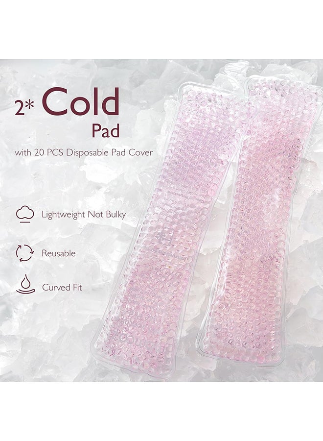 مام كوزي مجموعة رعاية الأم أثناء الولادة، ملابس داخلية ذاتية الامتصاص للاستخدام مرة واحدة، وسادات رضاعة للحلمات، وزجاجة بيرى مقلوبة، ووسادات تبريد إسفنجية، ومجموعة حقائب قماشية (12 قطعة) - Image 4