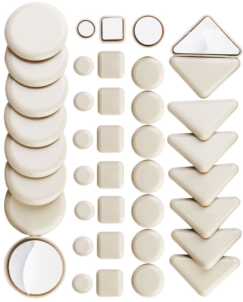 Liyic 40 Pack Combo Self Stick Furniture Glider for Carpet Furniture Moving Slider Carpet Slider,Self-Adhesive Furniture Slider,Moving Pads Moving Furniture Sliders,Self Adhesive Sliders Furniture Glides - Image 1