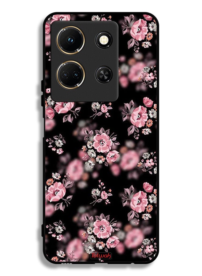 Tolwak Infinix Note 30 Protective Case Cover Portrait Flowers Pattern - Image 1