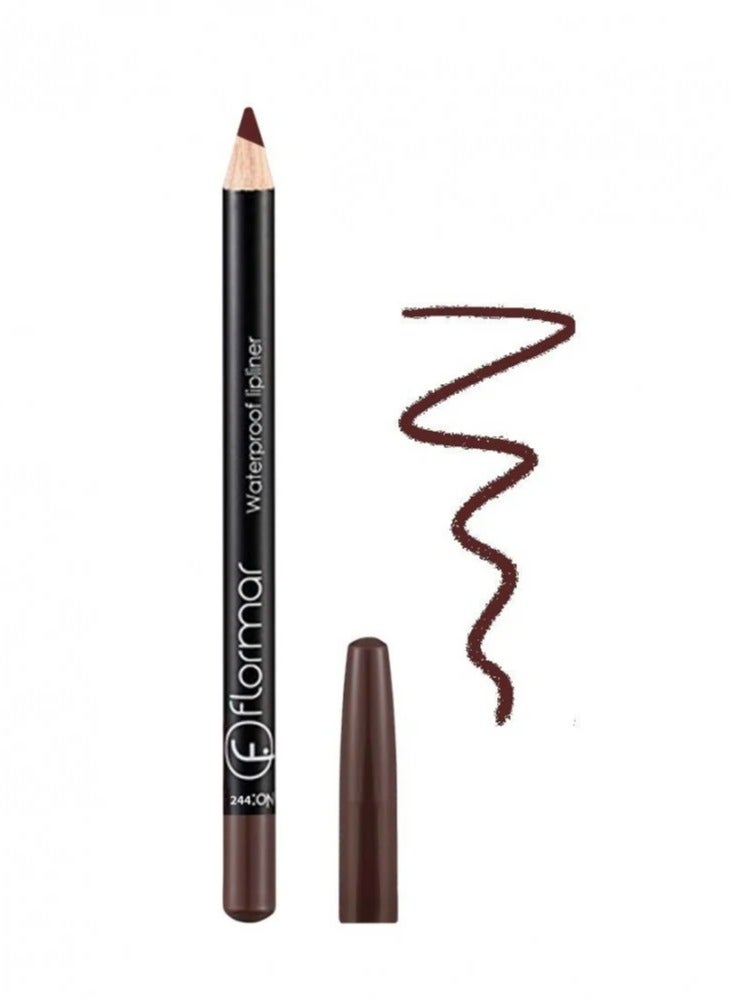 Lip Waterproof Lipliner Pencil 244 Chocolate Fondue - Image 4