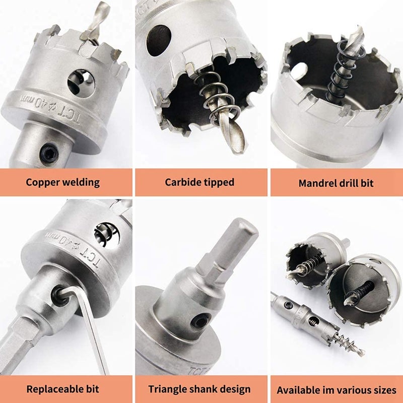 KROST TOOL CENTRE Tungsten Carbide Tipped TCT Hole Saw for Stainless Steelwood other metal 75MM TCT HOLESAW - Image 5