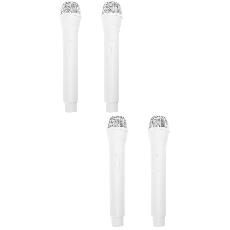 4 pcs Microphone Prop Simulated Microphone Pretend Model Microphone Model for Prop - Image 1
