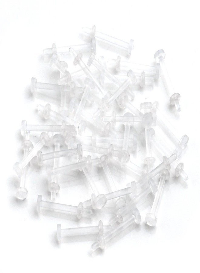 PiercingJ 20pcs Lot 16G Clear White Flexible Bioplast Lip Labret Retainer 3/8" Bar Piercing for Lip Nose Ear - Image 5