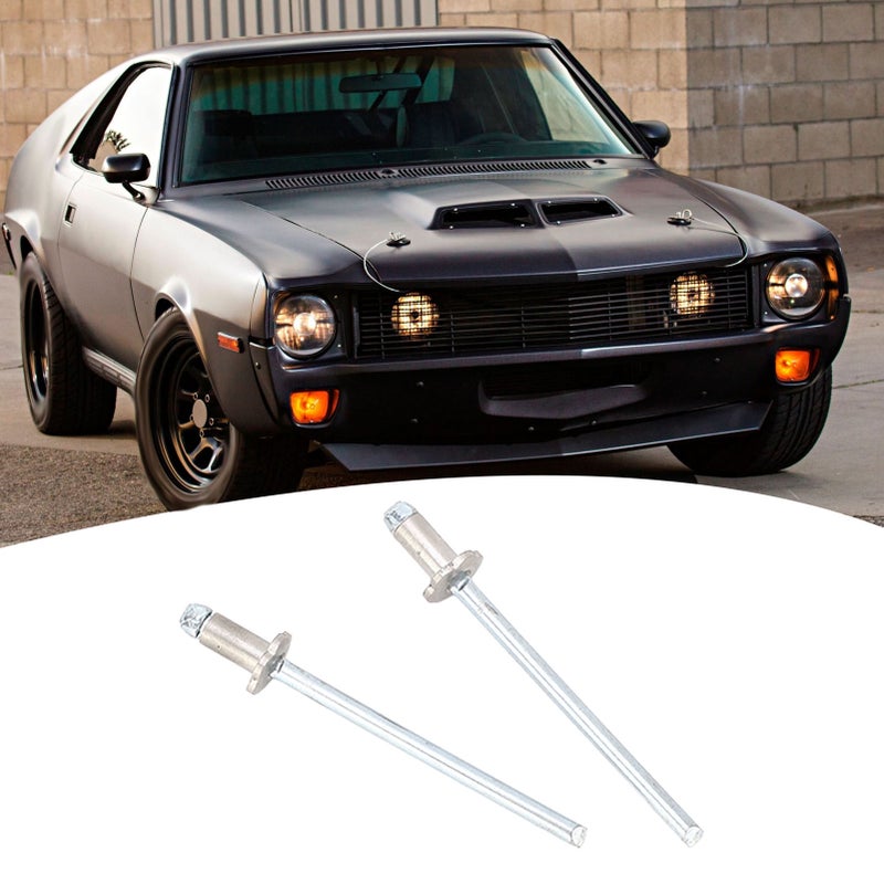 2 Pcs Rosette Rivets Stainless Steel Rosette Pop Rivets Replacement for Ford AMC VIN Door Tags - Image 5