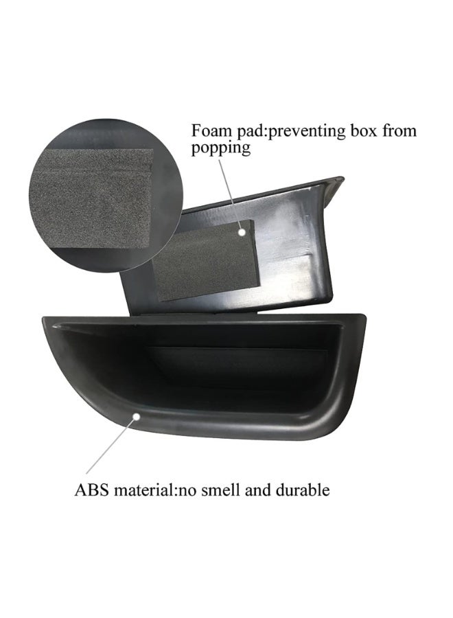2 Pcs Front Row Door Organizer Storage Tray ABS Grab Handle Tray Insert Glove Pallet Compatible with Mercedes Benz E Class W212 2010-2016 - Image 2
