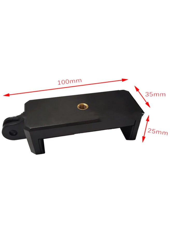 Generic Suitable For GoPro Interface With Hot Shoe Socket Mobile Phone Clip Internet Red Selfie Mobile Phone Clip Clip Diamond Clip-Color:Black - Image 3