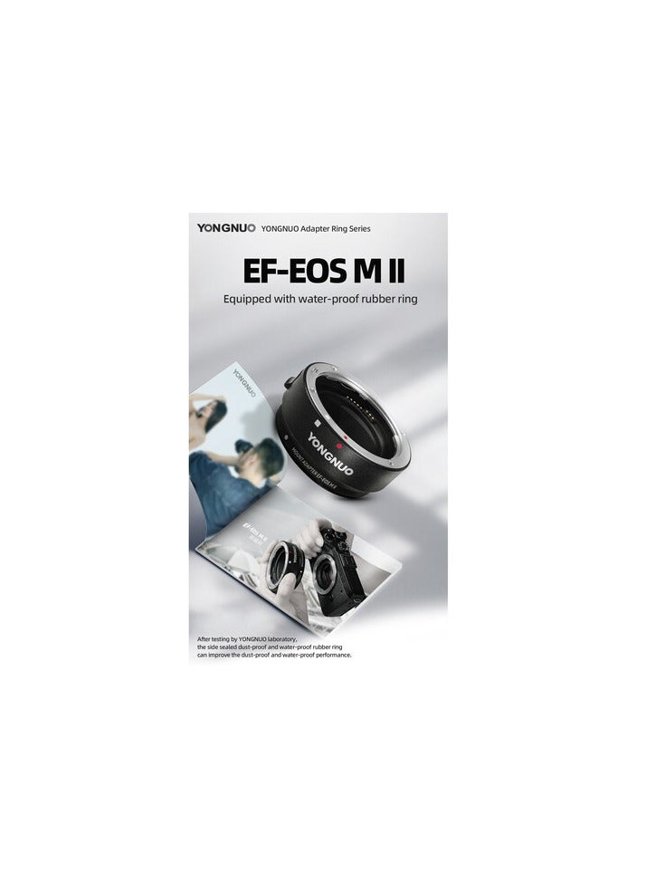 YONGNUO YONGNUO EF–EOSM II Adapter Kit – Canon EF/EF‑S Lens to EOS‑M Mount with Autofocus, Image Stabilization, Waterproof Sealing & Tripod Base  - Image 3