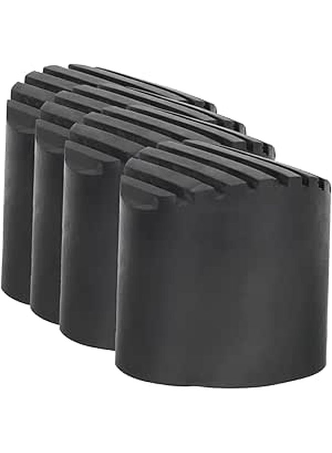 4Pcs Ladder Leg Protector Non Slip Rubber Feet Cover Black - Image 1