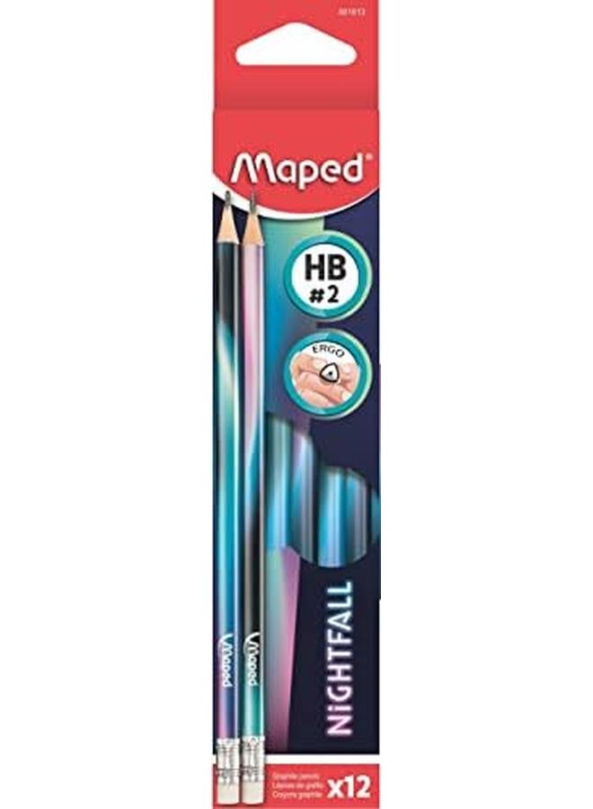 Maped Blackpeps Nightfall Hbpencil Plus Er Bx=12Pcs - Image 2