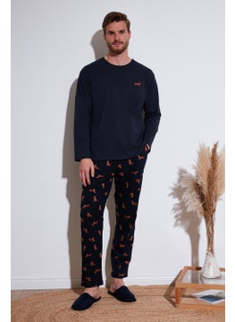 Buratti Cotton Regular Fit Long Sleeve Pajama Set Men's Pajama Set 6572013  - Image 1