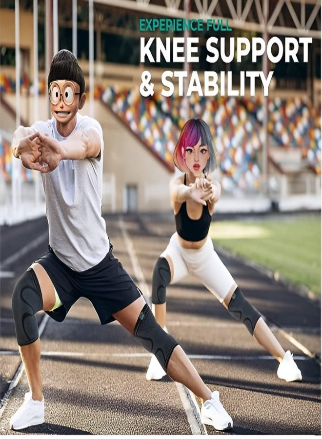 Stylera 3D Knee Cap Compression Support Sleeve for Squats Pain Relief, Exercise, Gym, Running, Cycling, Knee Cap Guard Brace Knee Support for Men and Women (Pack of 1 Piece, LARGE, BLACK) - Image 4