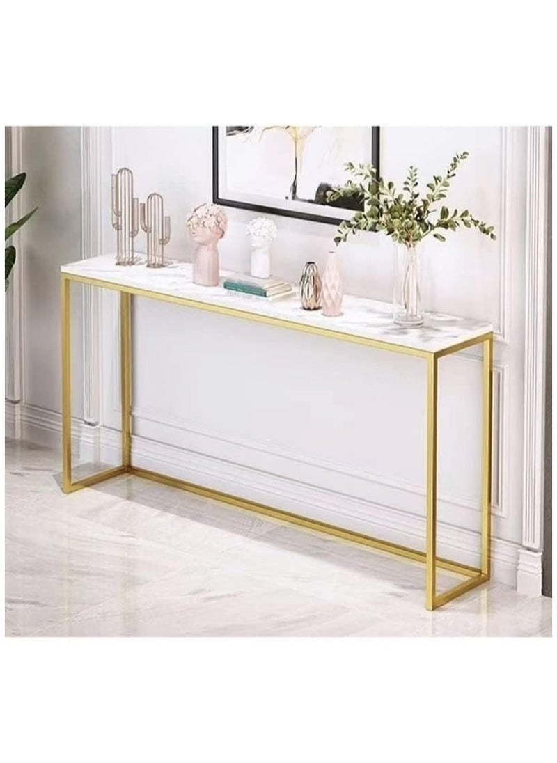 Golden Console Table, Tempered Glass Sofa Table, Modern Entryway Table, Metal Frame, for Living Room, Hallway - pzsku/Z2972DCEF64D5B80278F7Z/45/_/1723286223/56f50a60-65fc-4182-a4da-2f5064301def