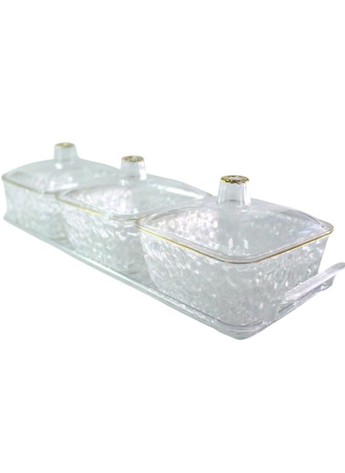 Luxury Snacks Fruit Plate with Double Handle for Holiday Seasoning Snacks Aureate 3 Bowls | | Home & Garden | Kitchen, Dining & Bar | Trays - pzsku/Z2972F60BBD91B152EA26Z/45/_/1734257609/e514cac0-e550-4218-9b69-5f2c1f5b91a2