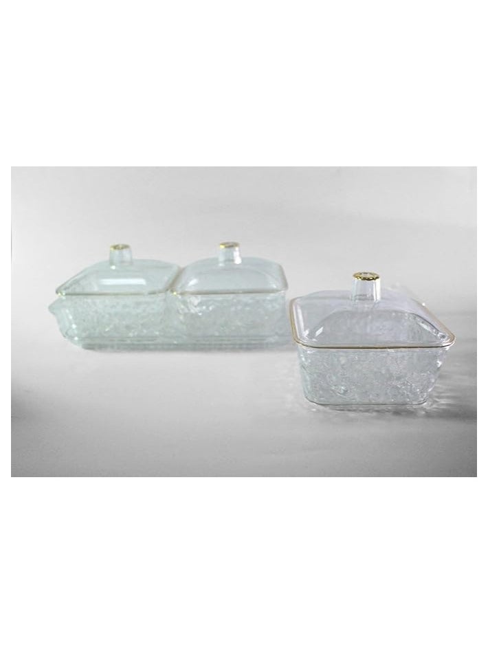 Luxury Snacks Fruit Plate with Double Handle for Holiday Seasoning Snacks Aureate 3 Bowls | | Home & Garden | Kitchen, Dining & Bar | Trays - pzsku/Z2972F60BBD91B152EA26Z/45/_/1734257610/77eb30a9-efbf-4e09-b71e-3d2b14a27aa0