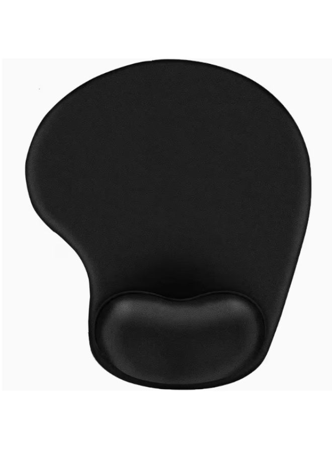Mouse Pad with Gel Wrist Support, Comfortable Mousepad with Smooth Wrist Rest Surface and Non-Slip PU Base for Pain Relief, Computer, Laptop, Office & Home - Image 1
