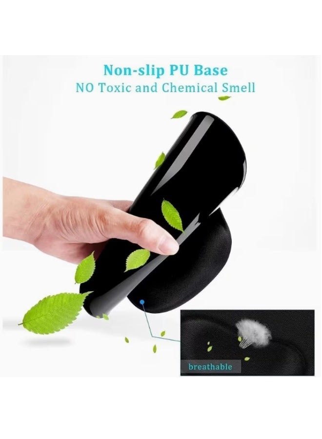 Mouse Pad with Gel Wrist Support, Comfortable Mousepad with Smooth Wrist Rest Surface and Non-Slip PU Base for Pain Relief, Computer, Laptop, Office & Home - Image 4