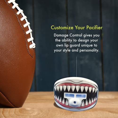 DAMAGE CONTROL Pacifier Mouthpiece – Football Mouthguard with Helmet Strap, Protects Teeth, Jaw & Mouth – Mouth Piece for Sports, No Boiling, Allows Airflow – Gear for Adults & Youth (Jawsome 2.0) - Image 5