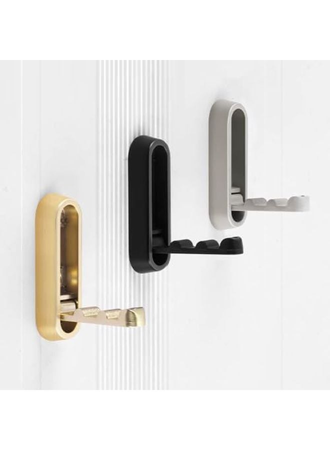 Pearl Gray Multipurpose Retractable Wall Hook For Bags Coats And Purse Storage - Image 4