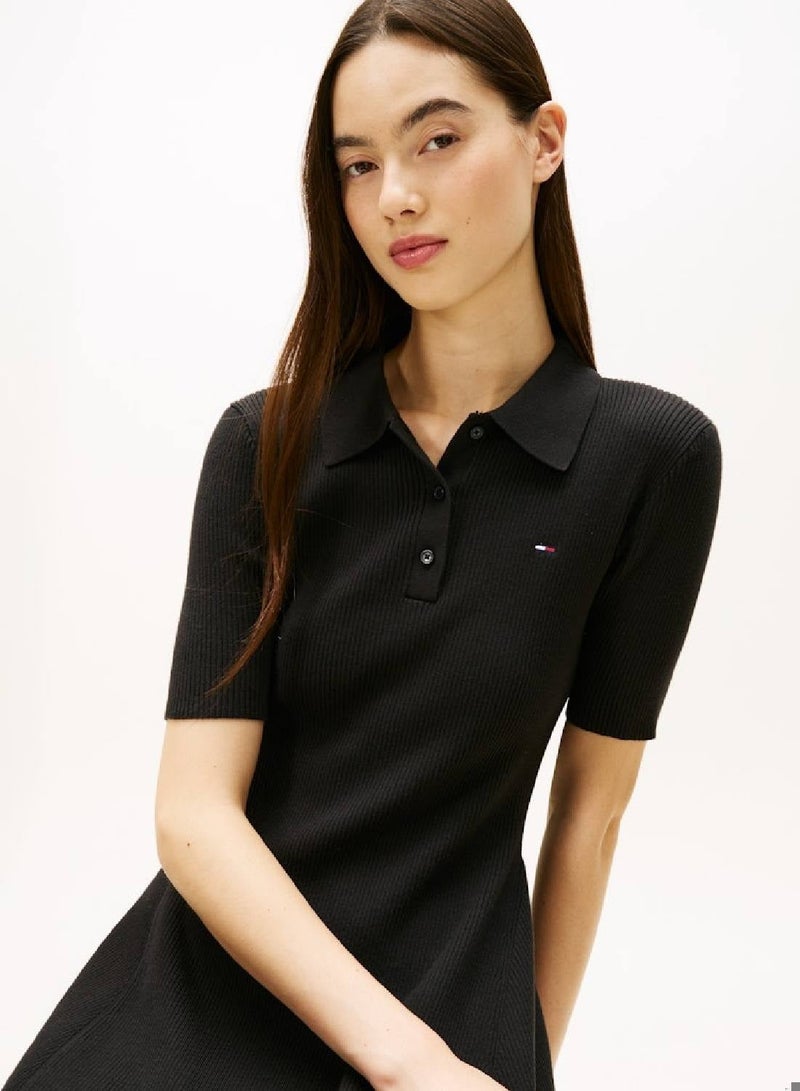 TOMMY JEANS Mini Polo Jumper Dress - Image 5