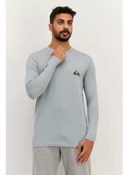 QUIKSILVER Men Sportswear Fit Long Sleeves Training T-shirt, Grey  - Image 1