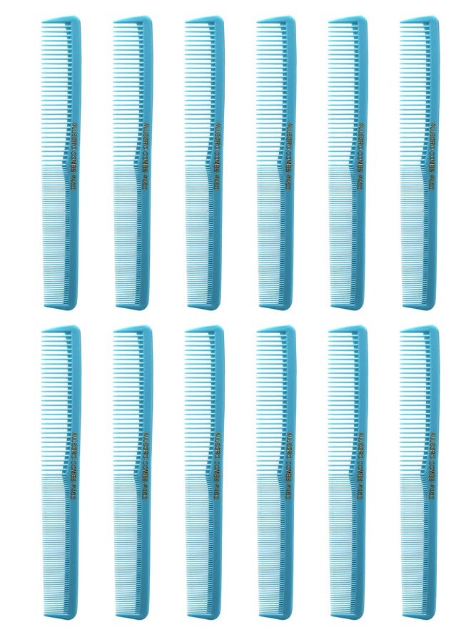 اليجرو كومبس أمشاط الحلاقة Allegro Combs رقم 400 - مجموعة أمشاط متعددة الأغراض للشعر، 12 قطعة (أزرق فاتح) - Image 1