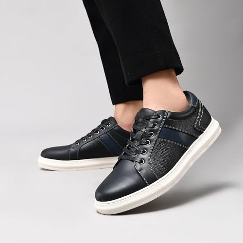 Arkbird Mens Casual Shoes Leather Fashion Sneakers Business Casual Dress Sneakers Lace-up Oxford Shoe for Men - Image 2