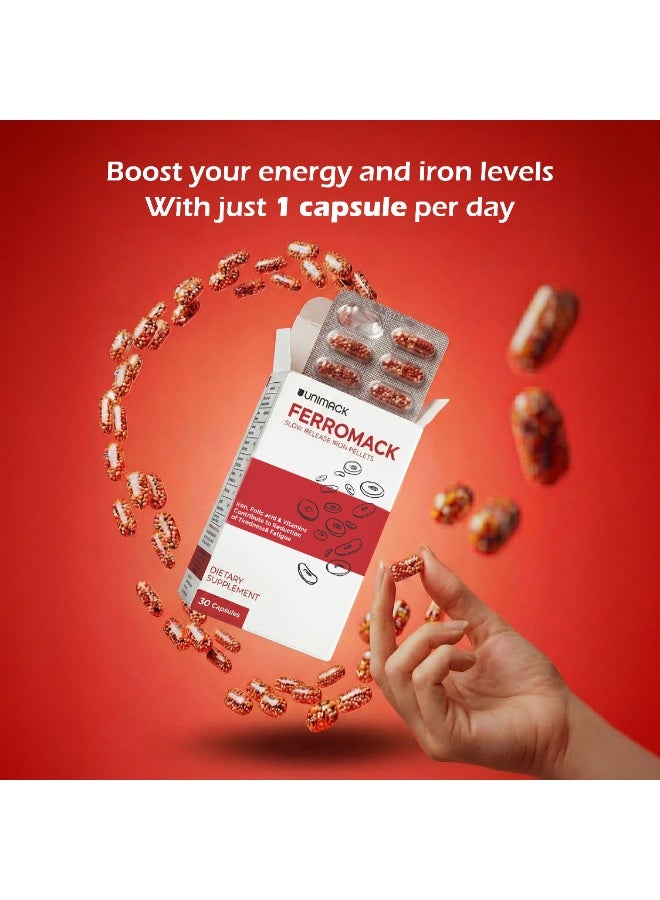 Unimack Ferromack Iron Pellets 30 Caps. - Image 4