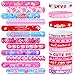 Thuodo 48 Pcs Valentines Day Slap Bracelets Rubber Bracelets Valentines Day Gifts for Kids School Classroom Party Favors Goodie Bag Stuffers - Image 2