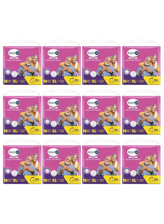 KareIn حفاضات كارين كومفورت للكبار، مقاس XL، كبير جدًا، محيط الخصر (100-150 سم، 40-59 بوصة)، 120 حفاضة، حماية طويلة الأمد، للجنسين، امتصاص سريع ومتساوٍ، مانعة للتسرب، تحكم في الرائحة، مؤشر للبلل - Image 1