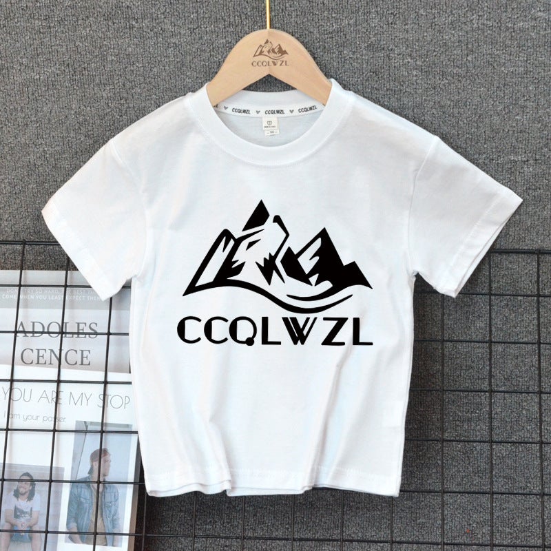 Children'S Wear Boys T-Shirt Summer Children'S Casual Middle And Big Children'S Cotton Short-Sleeved Boys Handsome T-Shirt - Image 1