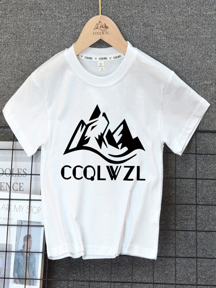 Children'S Wear Boys T-Shirt Summer Children'S Casual Middle And Big Children'S Cotton Short-Sleeved Boys Handsome T-Shirt - Image 2