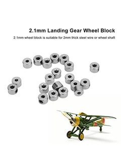 20Pcs Landing Gear Stopper Set Wheel Collar 2.1Mm Stainless Steel Exquisite Craftsmanship Rc Plane Model Aircraft Parts Model Aviation Accessories - pzsku/Z2973B7C91EED1AC0EB3AZ/45/_/1688972383/08108694-b9cb-4ce3-b4b6-d56663352e4c