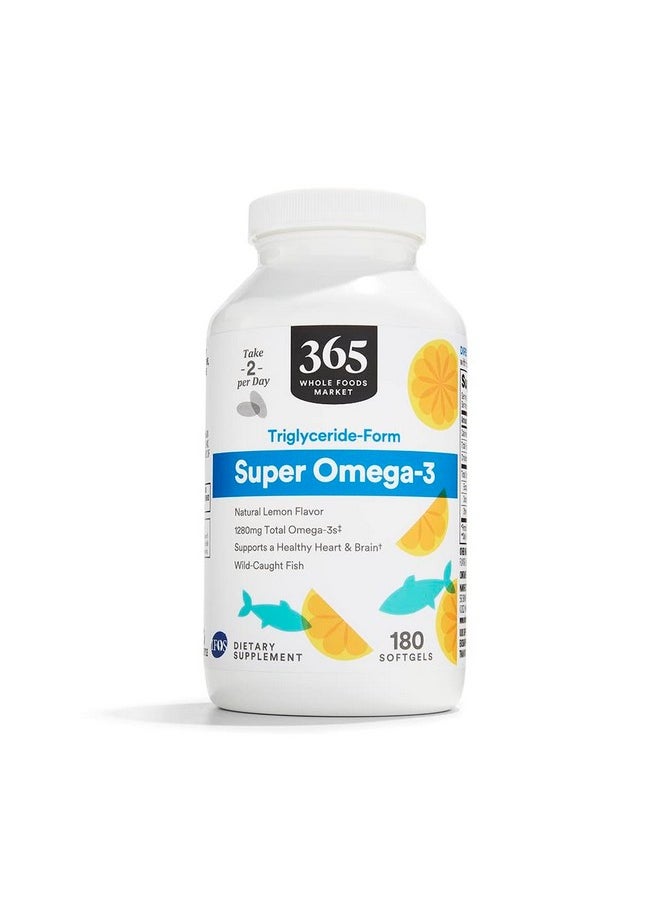 whole foods market - Whole Foods Market, Super Omega 3, 180 Count - Image 1