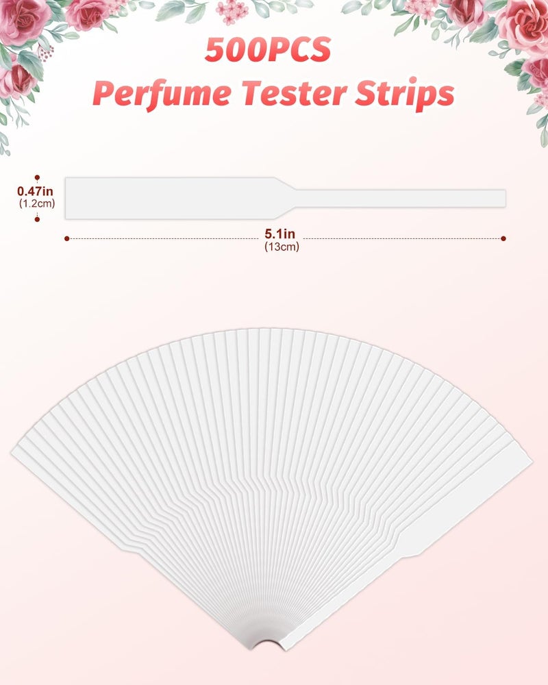 500 perfume test strips, fragrance test strips, pure and strong absorbent white color, fragrance drying strips, aromatic strips, for fragrances, essential oils, spices - Image 3