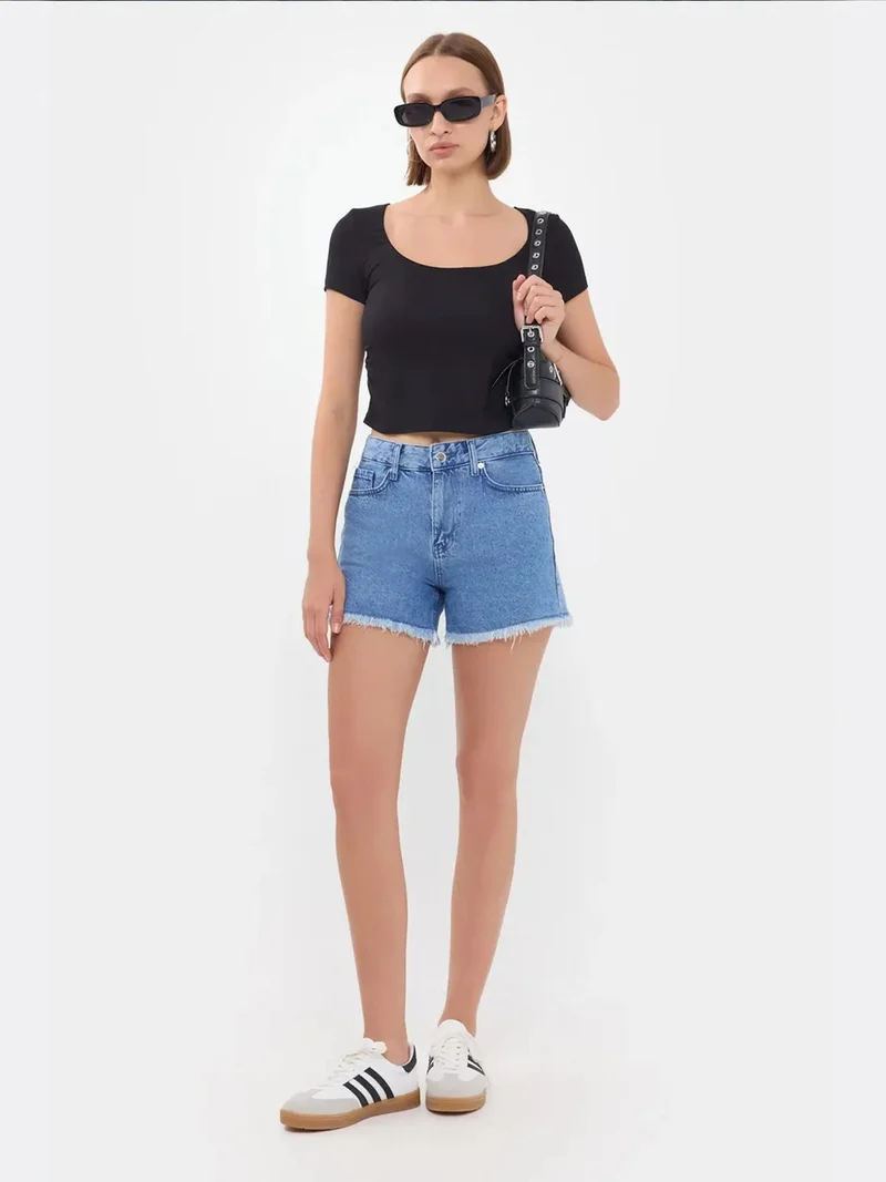 HICCUP Scoop Neck Crop Top