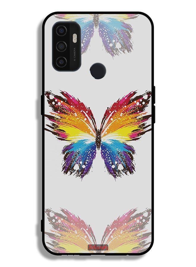 Tolwak Oppo A32 Protective Case Cover Digital Art Simple Background Minimalism Butterfly - Image 2
