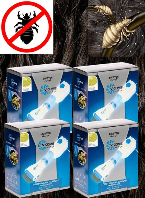 4 Pieces Lisetec V-Comp device for lice and nits