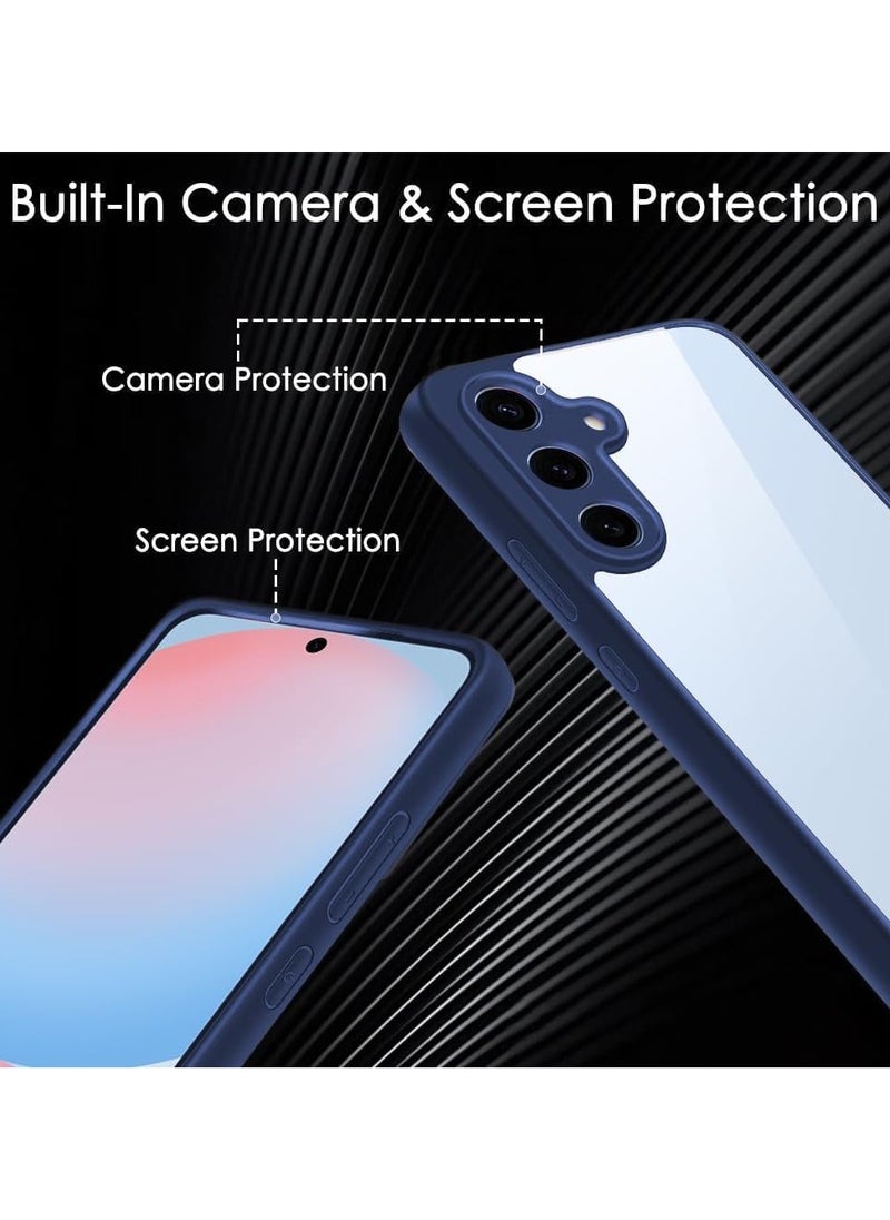 Generic - Bumper Protective Case for Samsung Galaxy A15 Silicone TPU Bumper Ultra Durable Ultra-Safe Camera Optimum Solution (Blue) - Image 1