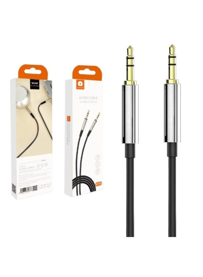 WUW X175 AUX Audio Cable 3.5mm – High Quality Stereo – 1 Meter – Clear Sound for All Devices - Image 2