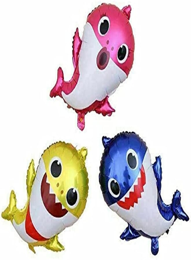 Secret Baby Shark Helium Foil Balloon Kids Birthday Party Supplies Decoration